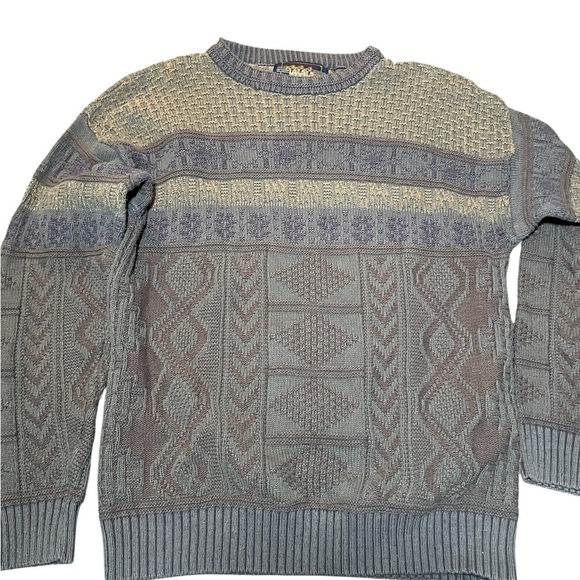 Vintage 90s Chaps Ralph Lauren Sweater Men’s XL | Made in USA 100% Cotton Heavy - Picture 2 of 5